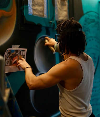 Mural de Harbey’s con la Fase 1 finalizada